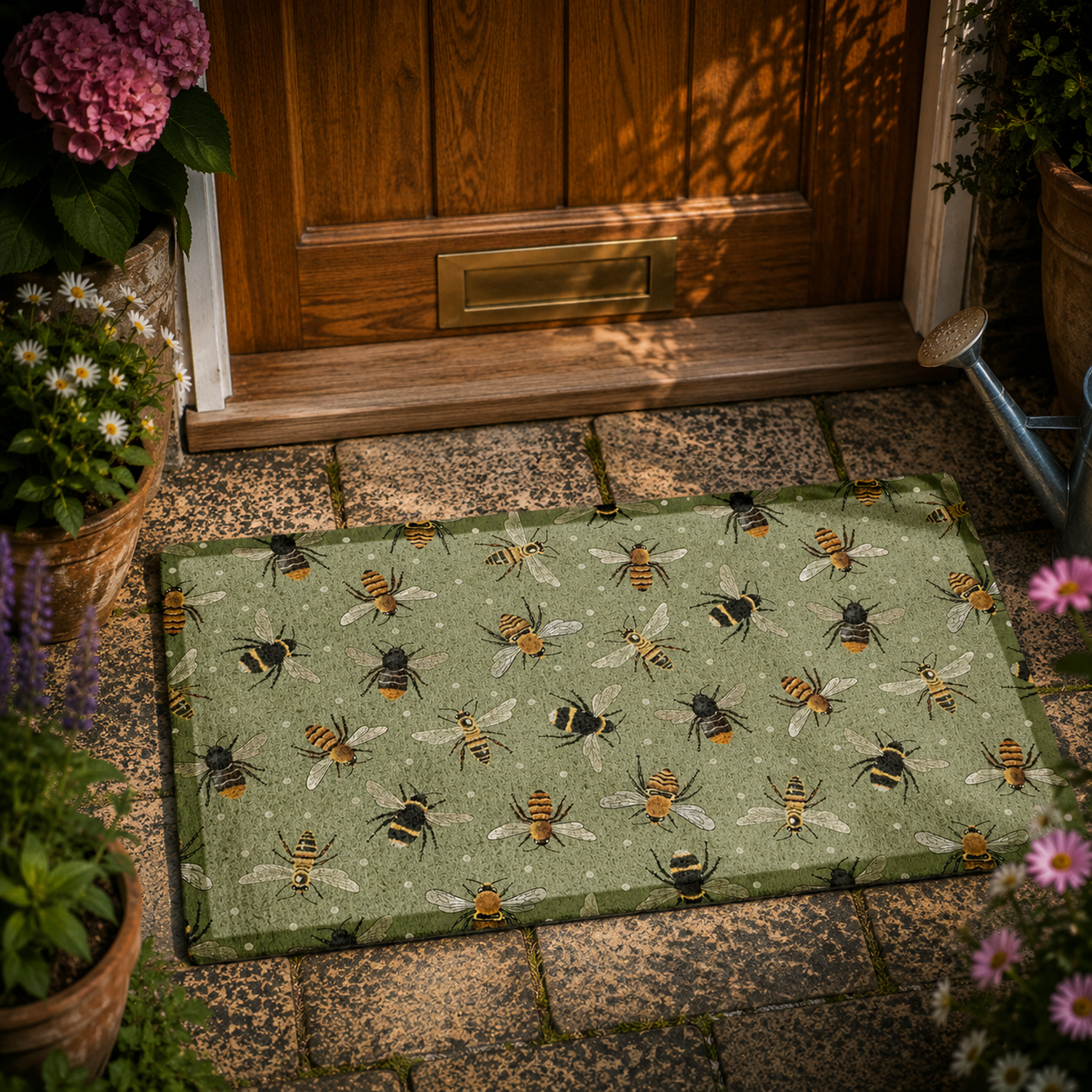 Dørmåtte 'BEE PATTERN' (70 x 40 cm)